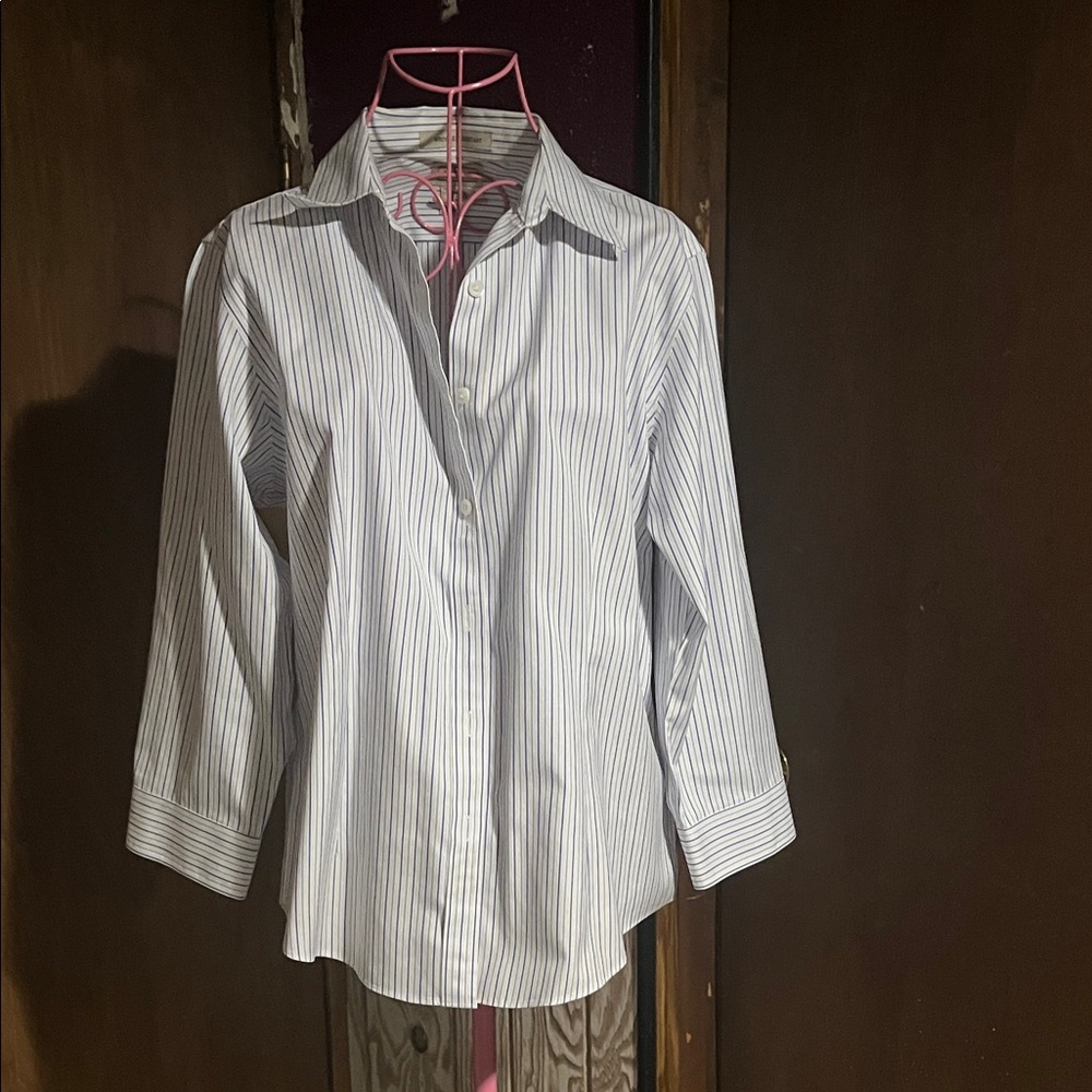 Striped Button-Up Shirt